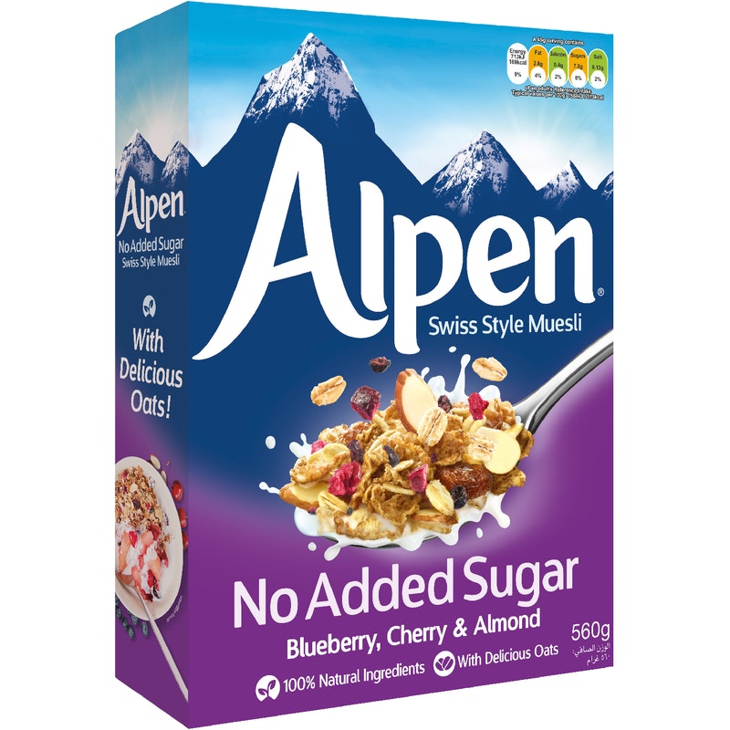 ALPEN 560 GR NO ADD SUGAR BLUEBERRY 1x6